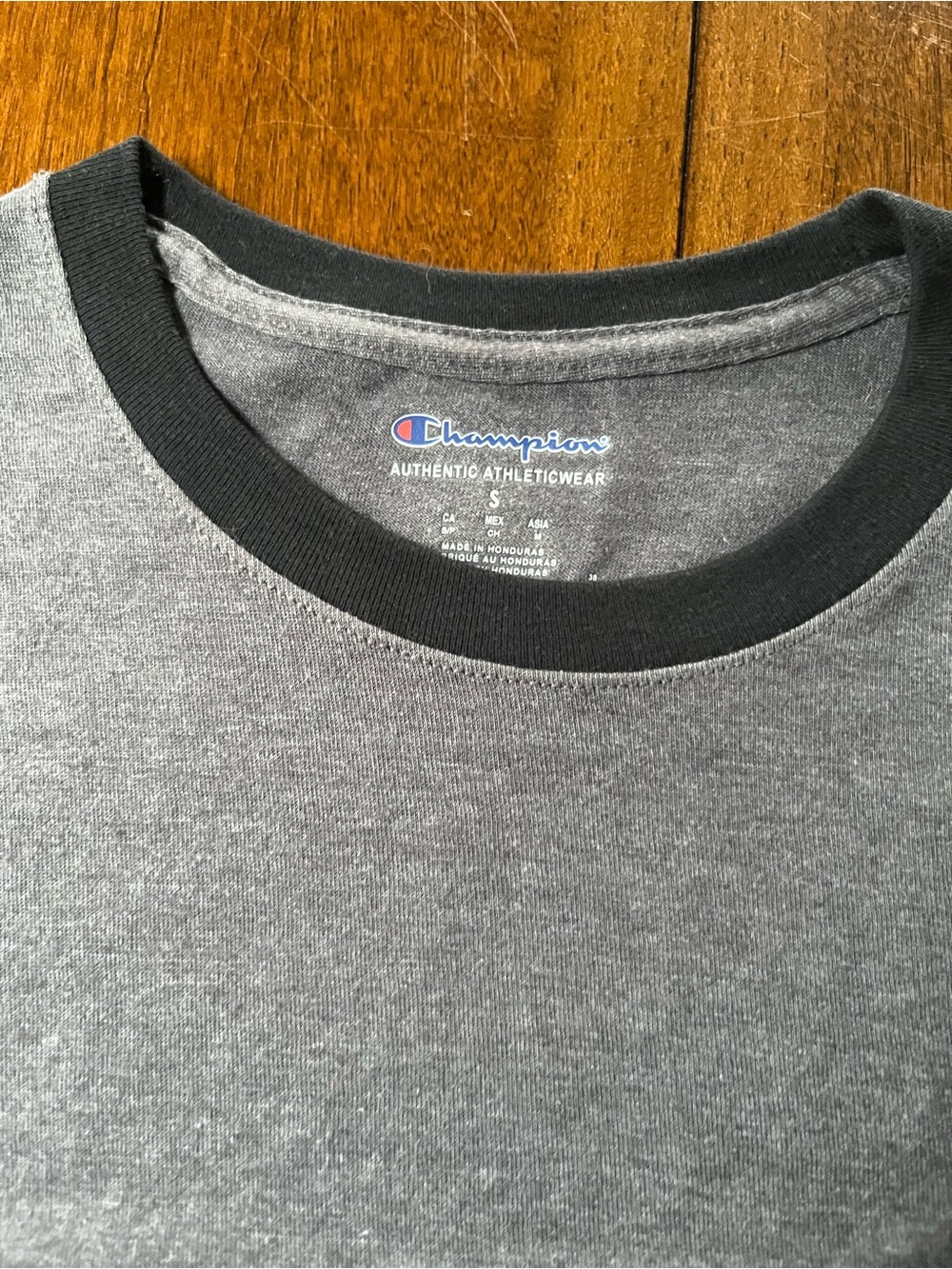 NWT Champion Gray Black Ringer T-Shirt Men’s S - Picture 5 of 6